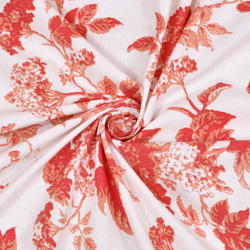  Premium 100% Cotton Super King Size Bedsheet with 2 Pillow covers 300 TC- 108 x 108 Inches - tree of life orange